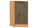 Шкаф нижний торцевой Флэт Brown Casella Oak 2S/Дуб Вотан 816*296*552