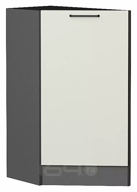 Шкаф нижний торцевой Флэт Cashmere In 2S/Graphite 816*296*552