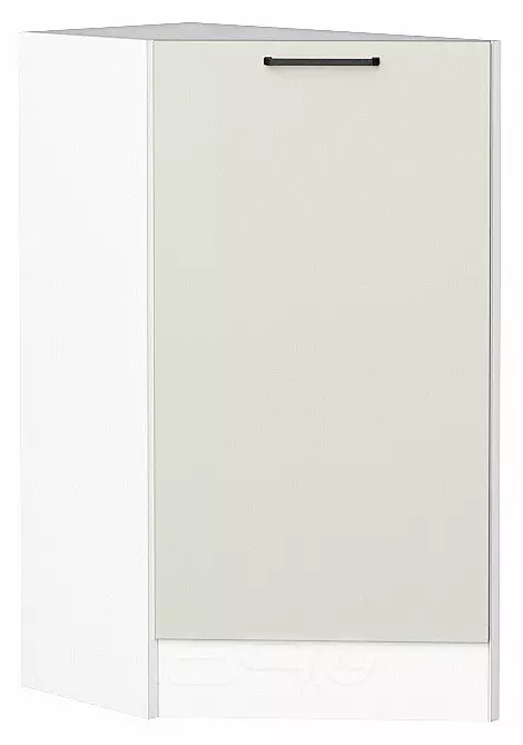 Шкаф нижний торцевой Флэт Cashmere In 2S/Белый 816*296*552