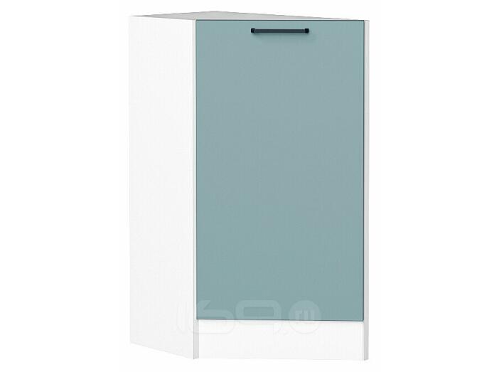 Шкаф нижний торцевой Флэт Grey-green In 2S/Белый 816*296*552