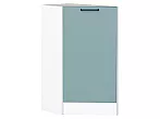 Шкаф нижний торцевой Флэт Grey-green In 2S/Белый 816*296*552