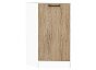 Шкаф нижний торцевой Флэт Natural Casella Oak 2S/Белый 816*296*552