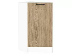 Шкаф нижний торцевой Флэт Natural Casella Oak 2S/Белый 816*296*552