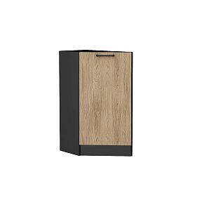 Шкаф нижний торцевой Флэт Natural Casella Oak 2S/Graphite 816*296*552