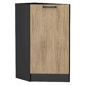 Шкаф нижний торцевой Флэт Natural Casella Oak 2S/Graphite 816*296*552