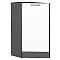 Шкаф нижний торцевой Флэт White In 2S/Graphite 816*296*552 Шкаф нижний торцевой Флэт White In 2S/Graphite 816*296*552