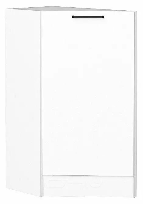 Шкаф нижний торцевой Флэт White In 2S/Белый 816*296*552