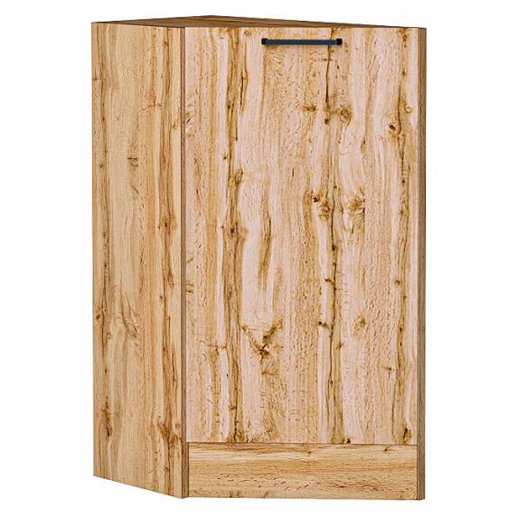 Шкаф нижний торцевой Флэт Wotan Oak 2S/Дуб Вотан 816*296*552