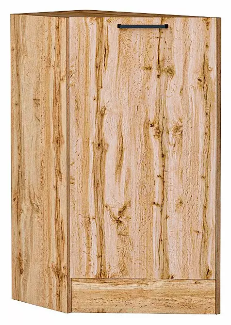Шкаф нижний торцевой Флэт Wotan Oak 2S/Дуб Вотан 816*296*552