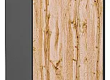 Шкаф нижний торцевой Флэт Wotan Oak 2S/Graphite 816*296*552