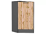 Шкаф нижний торцевой Флэт Wotan Oak 2S/Graphite 816*296*552