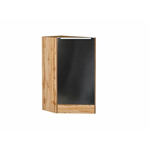 Шкаф нижний торцевой Фьюжн Anthracite Дуб Вотан 816*296*554