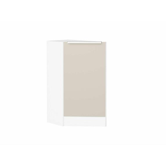 Шкаф нижний торцевой Фьюжн Cream Silk/Белый 816*296*554