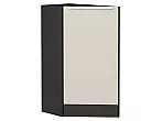 Шкаф нижний торцевой Фьюжн Cream Silk/Graphite 816*296*554