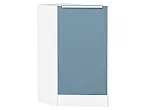 Шкаф нижний торцевой Фьюжн Silky Blue Белый 816*296*554