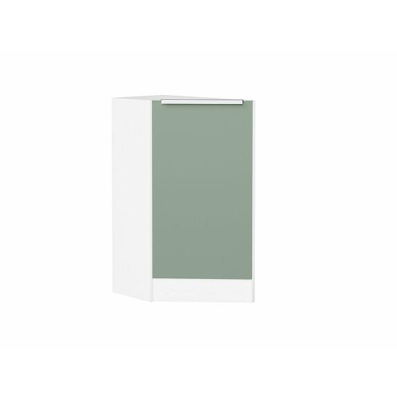 Шкаф нижний торцевой Фьюжн Silky Mint Белый 816*296*554
