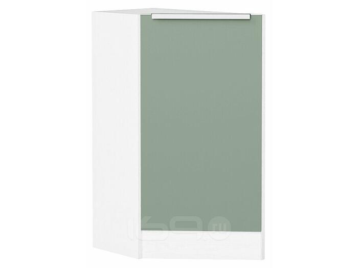 Шкаф нижний торцевой Фьюжн Silky Mint Белый 816*296*554