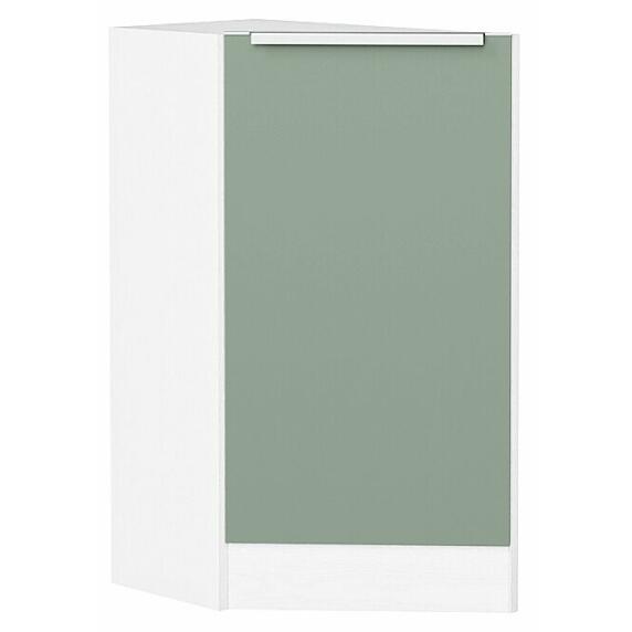 Шкаф нижний торцевой Фьюжн Silky Mint Белый 816*296*554