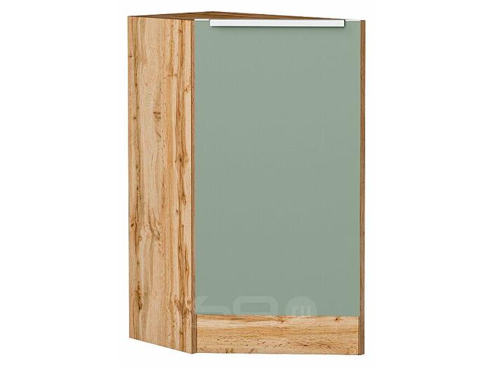 Шкаф нижний торцевой Фьюжн Silky Mint Дуб Вотан 816*296*554