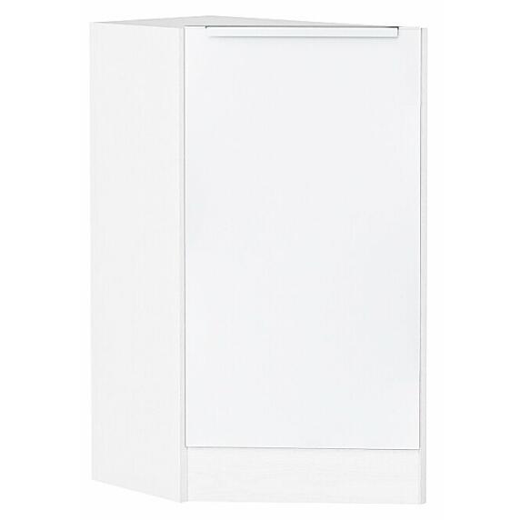 Шкаф нижний торцевой Фьюжн Silky White Белый 816*296*554