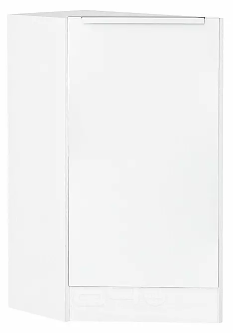 Шкаф нижний торцевой Фьюжн Silky White Белый 816*296*554