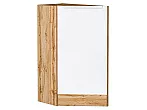 Шкаф нижний торцевой Фьюжн Silky White Дуб Вотан 816*296*554