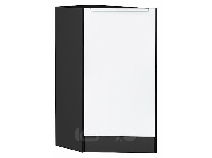 Шкаф нижний торцевой Фьюжн Silky White Graphite 816*296*554