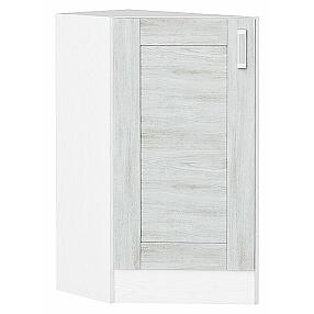 Шкаф нижний торцевой Лофт Nordic Oak/Белый 816*296*554