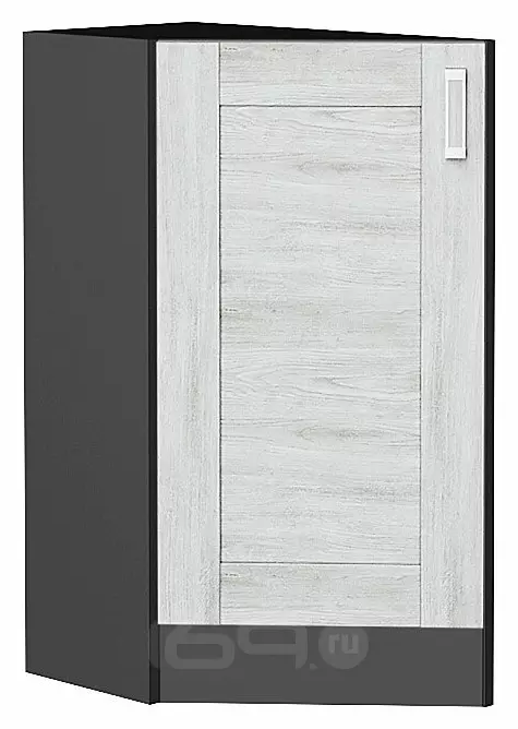 Шкаф нижний торцевой Лофт Nordic Oak/Graphite 816*296*554