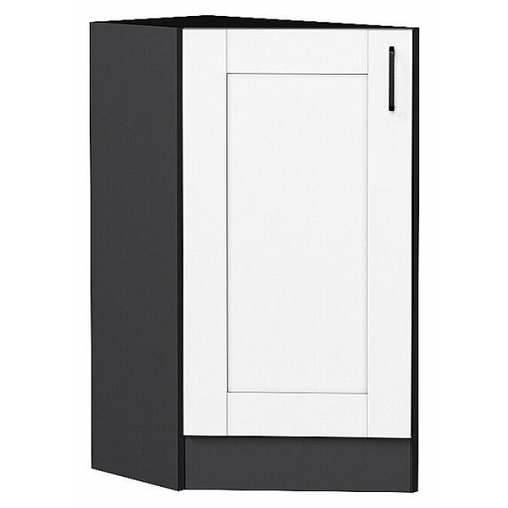 Шкаф нижний торцевой Лофт Super White Graphite 816*296*480