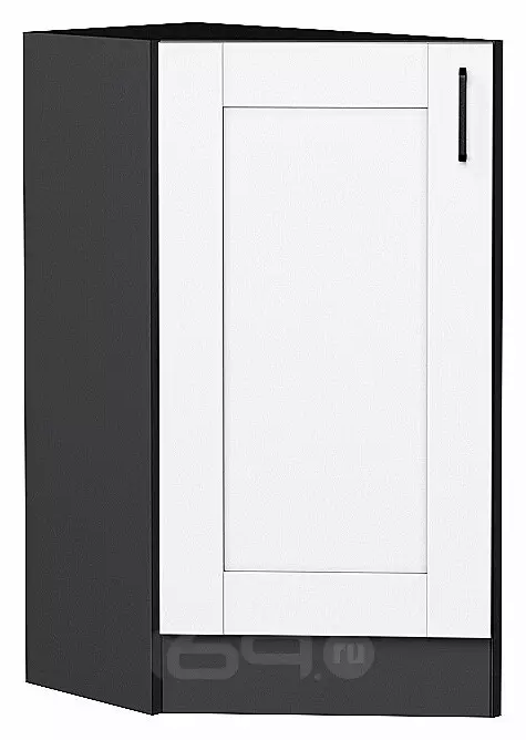 Шкаф нижний торцевой Лофт Super White Graphite 816*296*480
