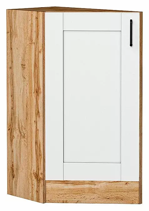 Шкаф нижний торцевой Лофт Super White Дуб Вотан 816*296*554