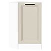 Шкаф нижний торцевой Нео Cream Silk/Белый 816*296*554
