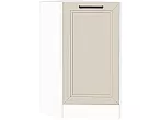 Шкаф нижний торцевой Нео Cream Silk/Белый 816*296*554
