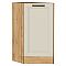 Шкаф нижний торцевой Нео Cream Silk/Дуб Вотан 816*296*554