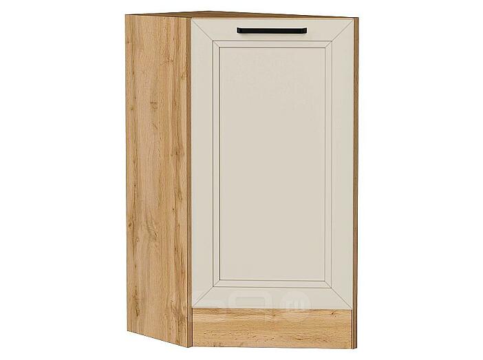 Шкаф нижний торцевой Нео Cream Silk/Дуб Вотан 816*296*554
