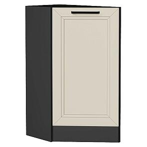 Шкаф нижний торцевой Нео Cream Silk/Graphite 816*296*554