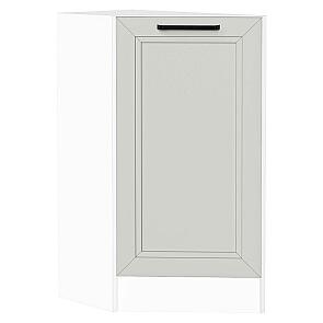 Шкаф нижний торцевой Нео Grey Silk/Белый 816*296*554