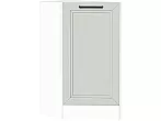 Шкаф нижний торцевой Нео Grey Silk/Белый 816*296*554