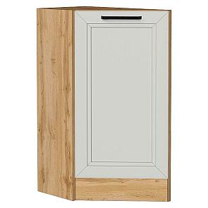 Шкаф нижний торцевой Нео Grey Silk/Дуб Вотан 816*296*554