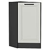 Шкаф нижний торцевой Нео Grey Silk/Graphite 816*296*554