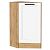 Шкаф нижний торцевой Нео White Silk/Дуб Вотан 816*296*554