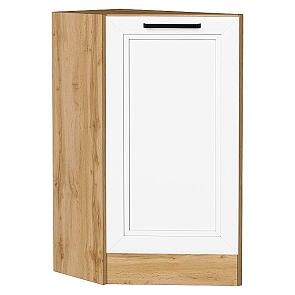 Шкаф нижний торцевой Нео White Silk/Дуб Вотан 816*296*554