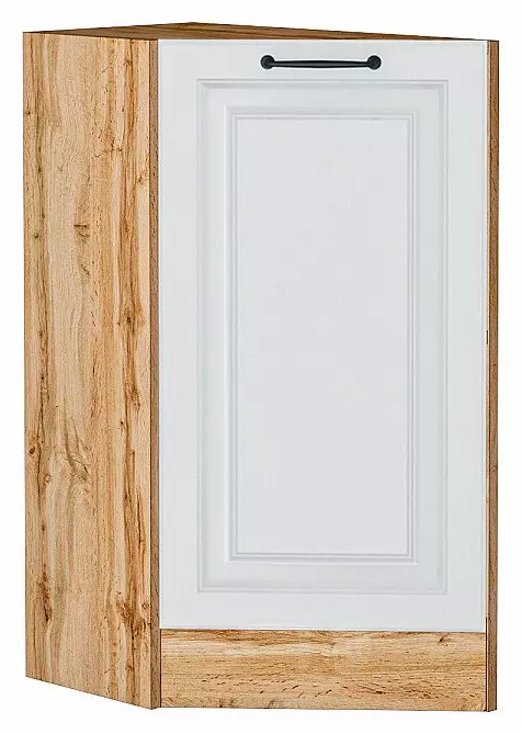 Шкаф нижний торцевой Ницца Blanco/Дуб Вотан 816*296*552