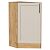 Шкаф нижний торцевой Сканди Cream Silkwood/Дуб Вотан 816*296*554
