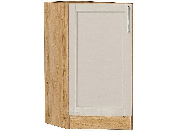 Шкаф нижний торцевой Сканди Cream Silkwood/Дуб Вотан 816*296*554