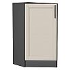 Шкаф нижний торцевой Сканди Cream Silkwood/Graphite 816*296*554