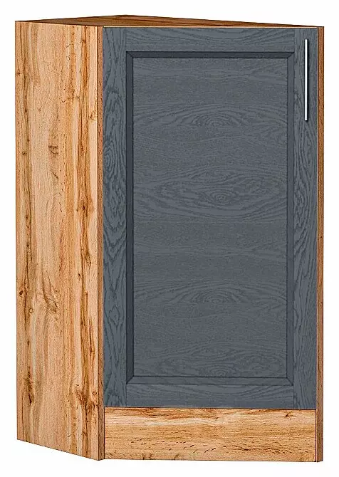Шкаф нижний торцевой Сканди Graphite Softwood Дуб Вотан 816*296*554