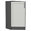 Шкаф нижний торцевой Сканди Grey Silkwood/Graphite 816*296*554
