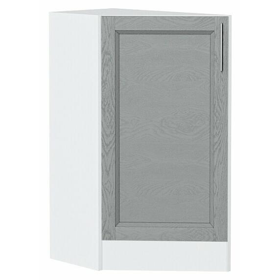 Шкаф нижний торцевой Сканди Grey Softwood Белый 816*296*554